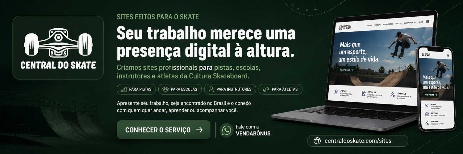 Criação de sites — Central do Skate